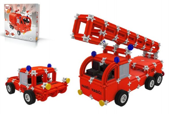 Stavebnice Seva Rescue 1 hasiči plast 545ks v krabici 35x33x8cm