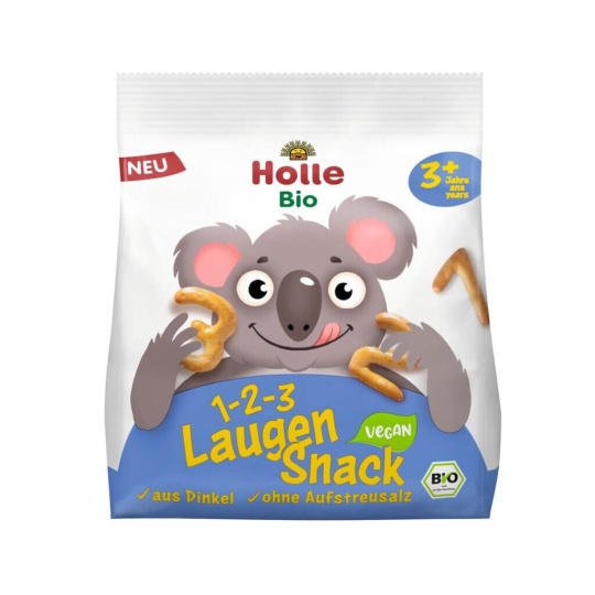 HOLLE Bio Preclíky 1-2-3 Prezel snack špaldové 80g (3r+)