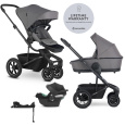 EASYWALKER Kočárek kombinovaný Harvey⁵ 2v1 Pebble Grey LITE AIR + CYBEX Aton B2 i-Size + základna