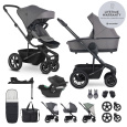 EASYWALKER Kočárek kombinovaný Harvey⁵ Pebble Grey XXL AIR + CYBEX Aton B2 i-Size + základna