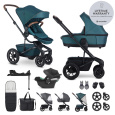 EASYWALKER Kočárek kombinovaný Harvey⁵ Premium Jade Green XXL AIR + CYBEX Aton B2 i-Size