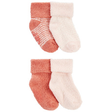 CARTER'S Ponožky Pink holka LBB 4 ks 0-3m