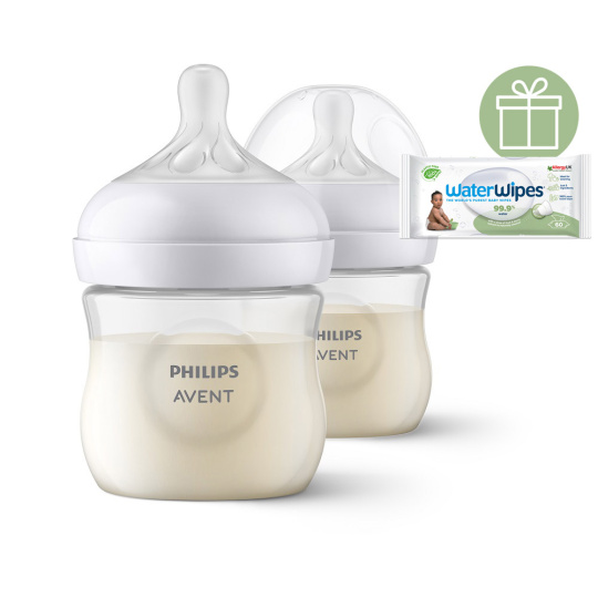 Philips AVENT Láhev Natural Response 125 ml, 0m+, 2 ks+WW Soapberry 60ks