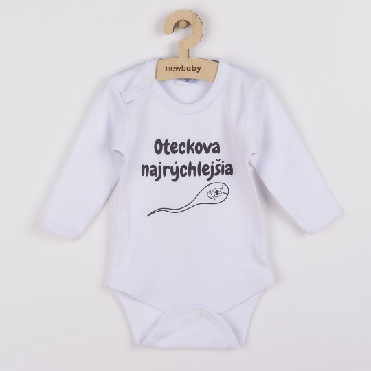 Body s potiskem New Baby Oteckova najrýchlejšia