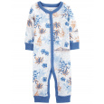 CARTER'S Overal bez nožiček na druky Sleep&Play Blue Palm kluk NB/vel. 56