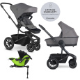 EASYWALKER Kočárek kombinovaný Harvey⁵ 2v1 Pebble Grey LITE AIR + KIDDY Evoluna i-size 2 + základna