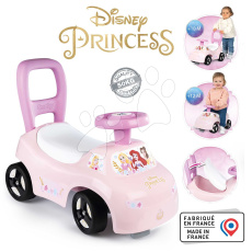 Smoby Odrážedlo a chodítko 2v1 Disney Princess Auto Ride On  ergonomické s opěrkou a úložným boxem pod sedadlem od 10 měsíců