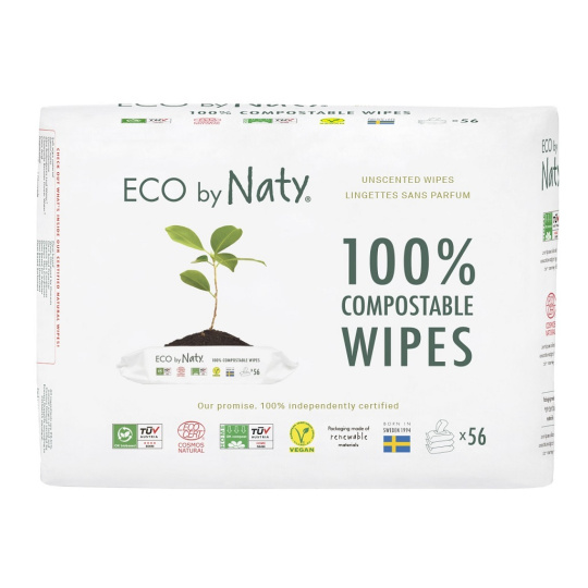 ECO BY NATY Dětské vlhčené ubrousky 3x56 ks