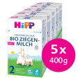 5x HiPP 2 BIO Kozí mléko od ukončeného 6. měsíce 400 g