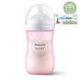 Philips AVENT Láhev Natural Response 260 ml, 1m+, růžová+WW Soapberry 60ks