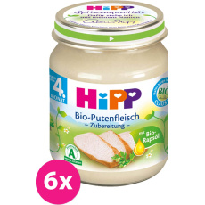 6x HiPP BIO krůtí maso 125 g