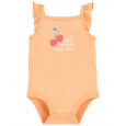 CARTER'S Body na ramínka Orange Cherry holka 12m