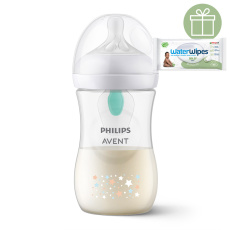 Philips AVENT Láhev Natural Response s ventilem AirFree 260 ml, 1m+, medvěd+WW Soapberry 60ks