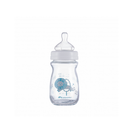 Kojenecká láhev Emotion Glass 130ml 0-6m White