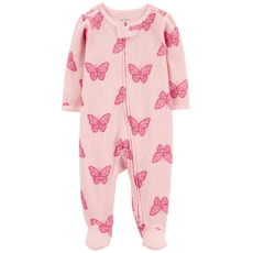 CARTER'S Overal na zip Sleep&Play Pink Butterfly holka 6m/vel. 68