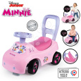 Smoby Odrážedlo a chodítko 2v1 Minnie Auto Ride On ergonomické s opěrkou a úložným boxem pod sedadlem od 10 měsíců