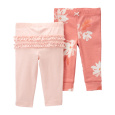 CARTER'S Tepláky/legíny Pink Floral holka 2ks 6m/vel. 68