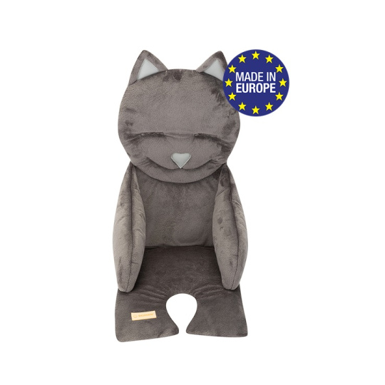 Bomimi Podložka do kočárku KITTY, GRAPHITE minky ¨