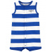 CARTER'S Overal letní Blue Stripe Shark chlapec 3 m, vel. 62