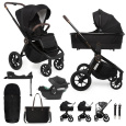 MUUVO Kočárek kombinovaný Quick SE 2 Sunset black set 2v1 + CYBEX Aton B2 i-Size + základna