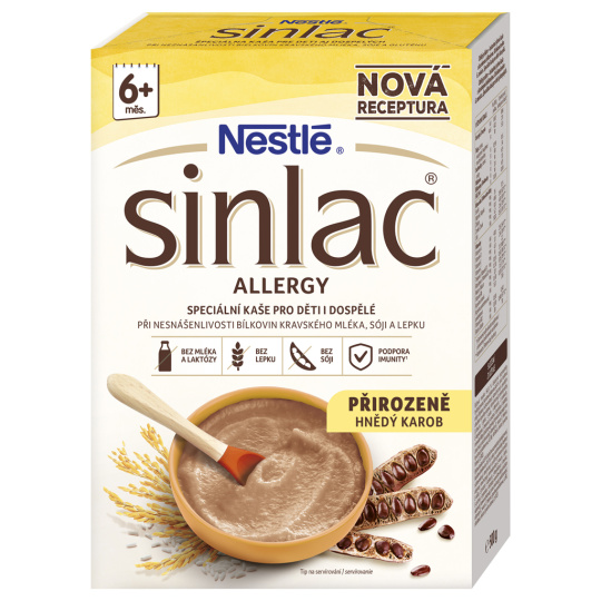 NESTLÉ Kaše nemléčná Sinlac Allergy 500 g, 6m+