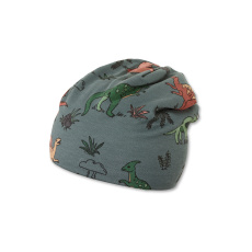 STERNTALER Čepice přechodná sleh dino tmavě zelená chlapec uni vel. 49 cm - 12-18 m