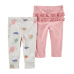 CARTER'S Tepláky Pink&Grey holka LBB 2ks 24m