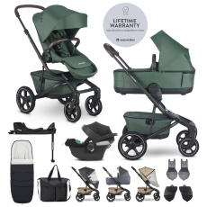 EASYWALKER Kočárek kombinovaný Jimmey Pine Green XXL RWS + CYBEX Aton B2 i-Size + základna