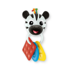 BABY EINSTEIN Kousátko s chrastítkem zebra Zen™ Shake-a-Shape bez BPA 0m+