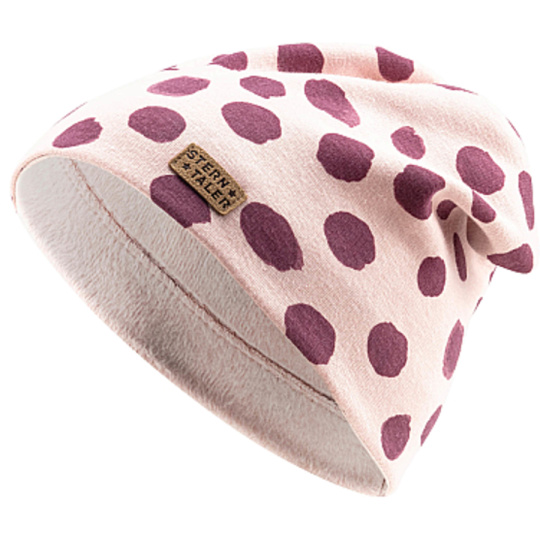 STERNTALER Čepice Beanie zimní tečky růžová holka-51cm-18-24m