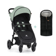 PETITE&MARS Kočárek sportovní Street2 RWS Black Iron Green + PETITE&MARS fusak Jibot ZDARMA