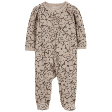 CARTER'S Overal na zip Sleep&Play Khaki Floral holka 6m/vel. 68