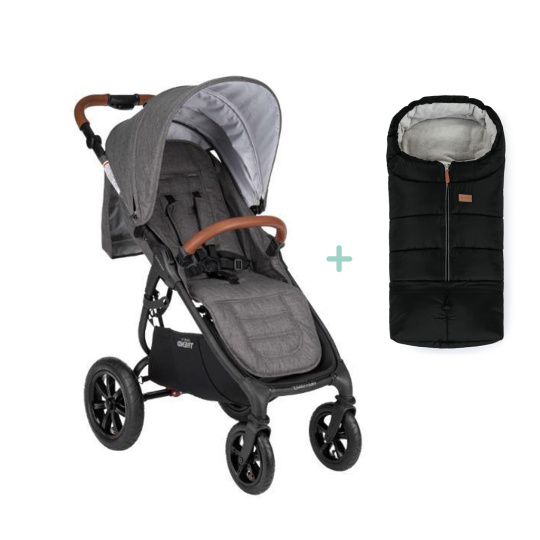 VALCO BABY Kočárek sportovní Sport Trend 4 Black Charcoal + PETITE&MARS fusak Jibot ZDARMA