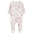 CARTER'S Overal na zip Sleep&Play Ivory Floral holka NB/ vel. 56