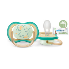 Philips AVENT Šidítko Ultra air noční 0-6m, 1ks+WW Soapberry 60ks