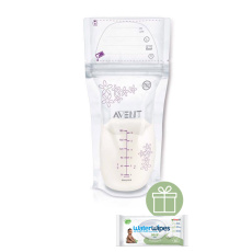 Philips AVENT Sáčky na mateřské mléko 180 ml, 25 ks+WW Soapberry 60ks