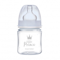 CANPOL BABIES Láhev se širokým hrdlem Royal Baby 120 ml modrá