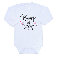 Body s potiskem New Baby Born in 2024 růžové