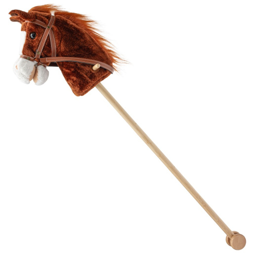 Hobby Horse se zvukem a kolečky  Bruno Baby Mix Brown