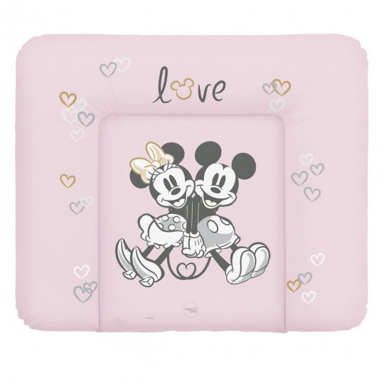 CEBA Podložka přebalovací měkká na komodu (85x72) Disney Minnie & Mickey Pink