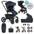 EASYWALKER Kočárek kombinovaný Jimmey Indigo Blue XXL AIR + RWS + Jackey Shadow Black