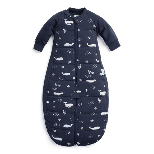 ERGOPOUCH Vak a overal na spaní 2v1 organická bavlna Suit Whale 8-24 m, 8-14 kg, 2,5 tog