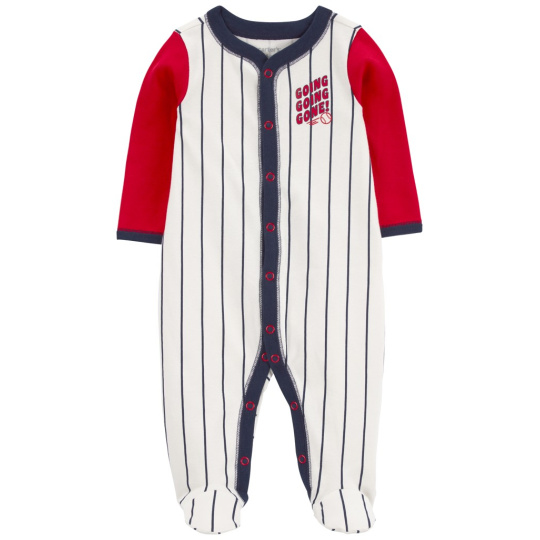 CARTER'S Overal na druky Sleep&Play Baseball kluk 9m/vel. 74