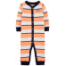 CARTER'S Overal bez nožiček na druky Sleep & Play Orange Stripes chlapec 3 m, vel. 62