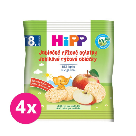 6x HIPP BIO Oplatky dětské rýžové jablkové 30g