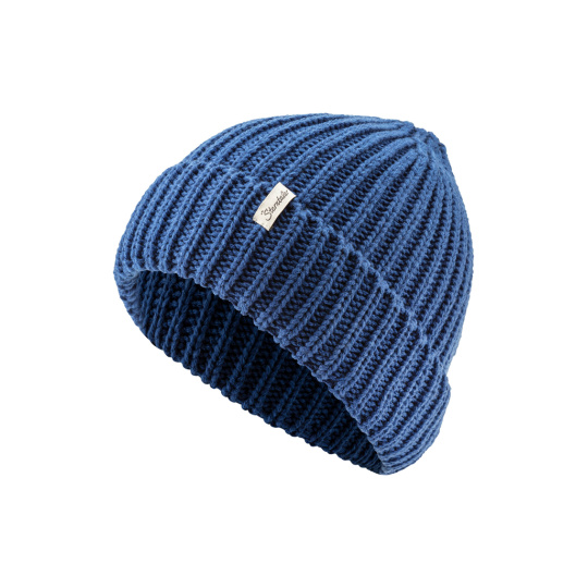 STERNTALER Čepice pletená beanie se zahnutým okrajem námořnická modrá uni vel. 49 cm - 12-18 m