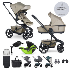 EASYWALKER Kočárek kombinovaný Harvey⁵ Premium Pearl Taupe XXL RWS + KIDDY Evoluna i-size 2