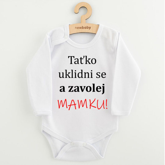 Body s potiskem New Baby a zavolej MAMKU!