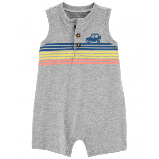 CARTER'S Overal letní Multi Stripes kluk 12m