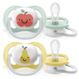 Philips AVENT Šidítko Ultra air neutral (jablko) 0-6m, 2 ks